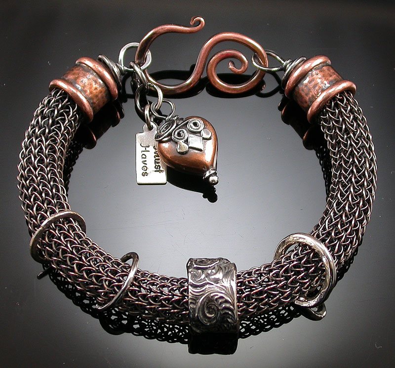 Linda_Inhelder_Copper_Viking_Knit_Bracelet_Photo_by_Artist